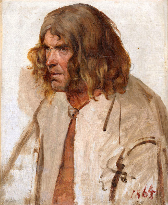 an estonian peasant by Eduard von Gebhardt
